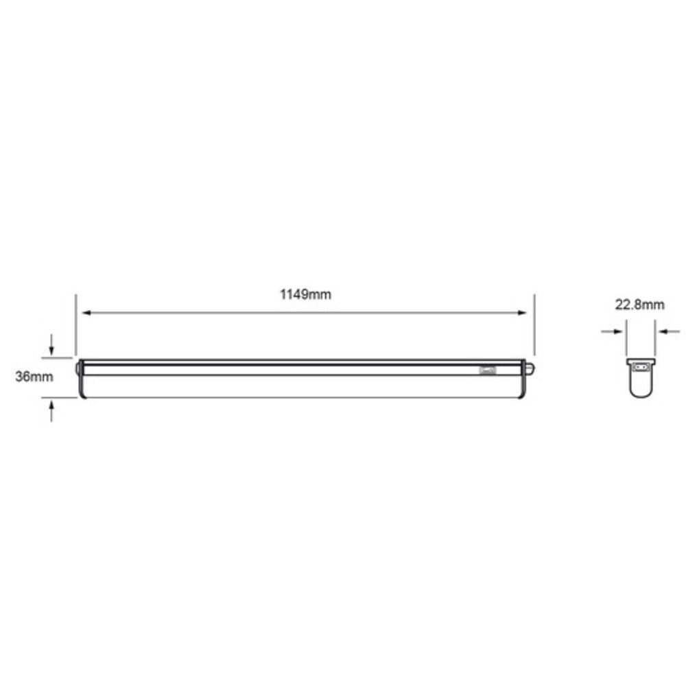 LÁMPARA LINEAL LED TECNOLITE RUBIDEA IV PARA SOBREPONER 18W LUZ BLANCA DINÁMICA