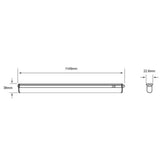 LÁMPARA LINEAL LED TECNOLITE RUBIDEA IV PARA SOBREPONER 18W LUZ BLANCA DINÁMICA