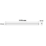 LAMPARA REGLETA LED INTERCONECTABLE 1.17M SOBREPONER 18W LUZ DE DIA NO ATENUABLE