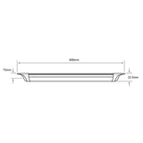 LÁMPARA LINEAL LED TECNOLITE CAPELA I PARA SOBREPONER 18W LUZ BLANCA NEUTRA