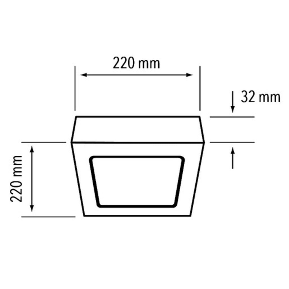 LÁMPARA DE INTERIOR LED ALGEDI III TECNOLITE PARA SOBREPONER 18W LUZ SUAVE CÁLIDA