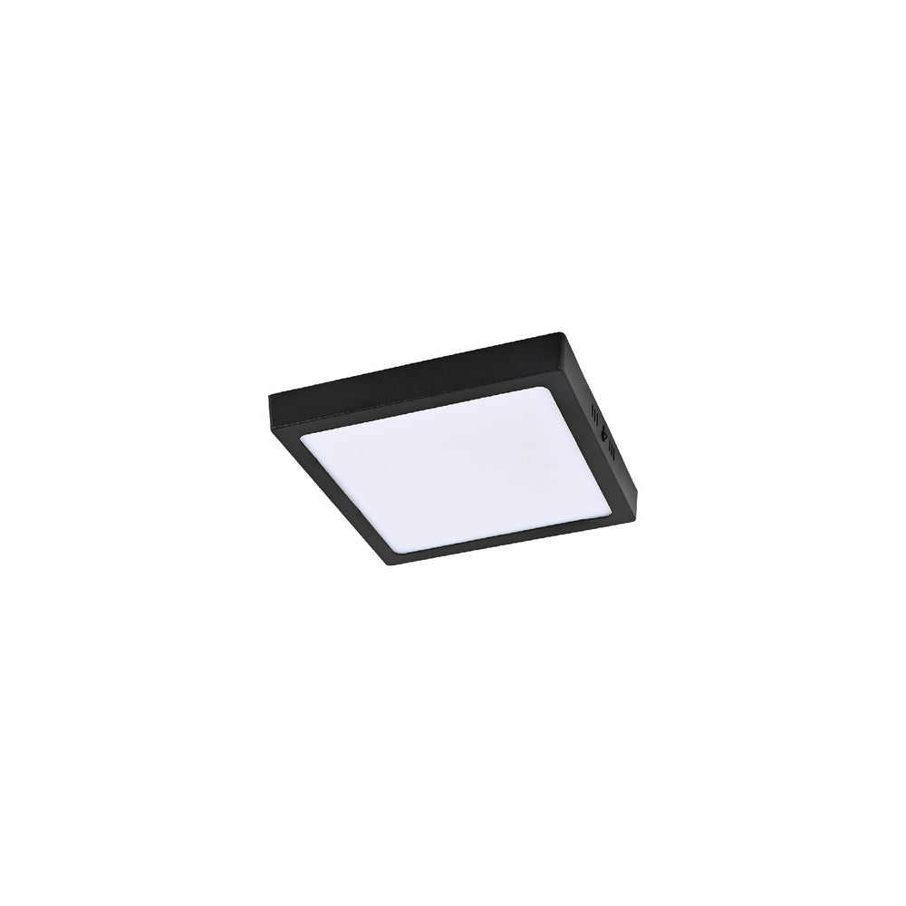 LUM LED SOBREPONER CUADRADO 18W 3000K 100-240V NEGRO