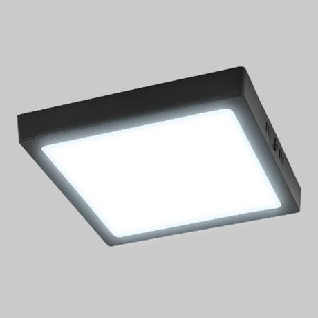 LUM LED SOBREPONER CUADRADO 18W 6500K 100-240V NEGRO