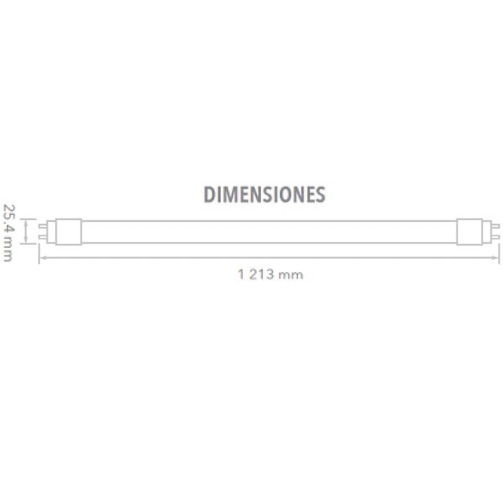 TUBO LED OGMA IV TECNOLITE 18W OPALINO LUZ BLANCA NEUTRA BASE G13 ***CONEXION AMBOS LADOS***