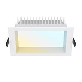 LAMPARA DOWNLIGHT LED EMPOTRABLE 18W LUZ BLANCA AJUSTABLE ANTIPARPADEO NO ATENUABLE