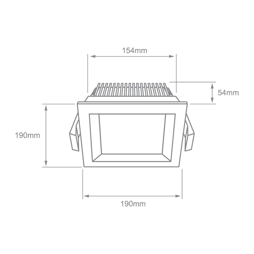 LAMPARA DOWNLIGHT LED EMPOTRABLE 18W LUZ BLANCA AJUSTABLE ANTIPARPADEO NO ATENUABLE