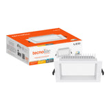LAMPARA DOWNLIGHT LED EMPOTRABLE 18W LUZ BLANCA AJUSTABLE ANTIPARPADEO NO ATENUABLE