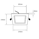 LÁMPARA DE INTERIOR EMPOTRABLE LED BRIGHTON VIII TECNOLITE 18W LUZ DE DÍA  *** OFRECER 86450 ***