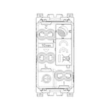 CONMUTADOR 1P 10AX. 250V. ILUMINABLE 1 MOD. GRIS ARKE VIMAR