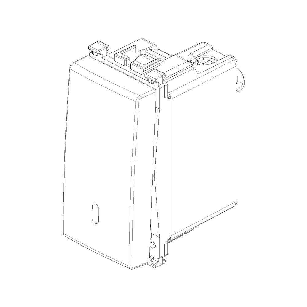 CONMUTADOR 1P 10AX. 250V. ILUMINABLE 1 MOD. GRIS ARKE VIMAR