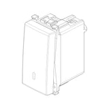 CONMUTADOR 1P 10AX. 250V. ILUMINABLE 1 MOD. GRIS ARKE VIMAR