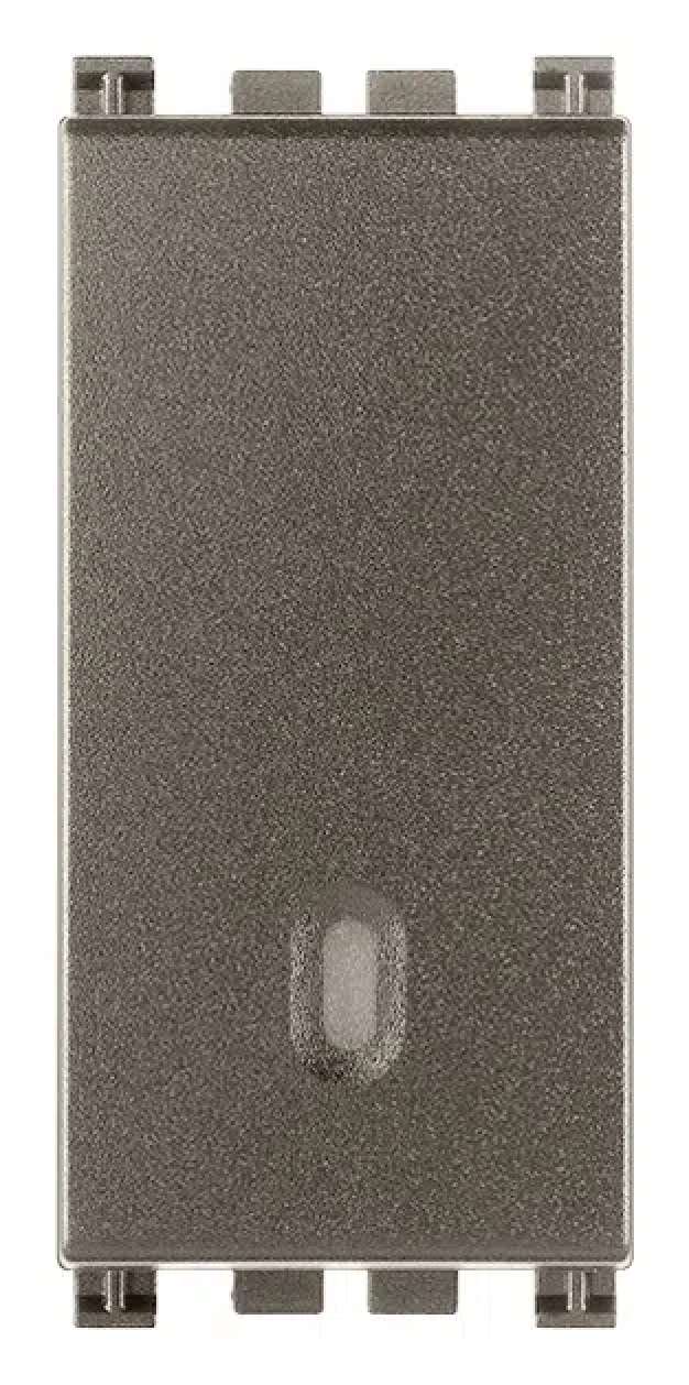 CONMUTADOR 1P 16AX. 250V. ILUMINABLE 1 MOD. METAL ARKE VIMAR ***HAE 2024***