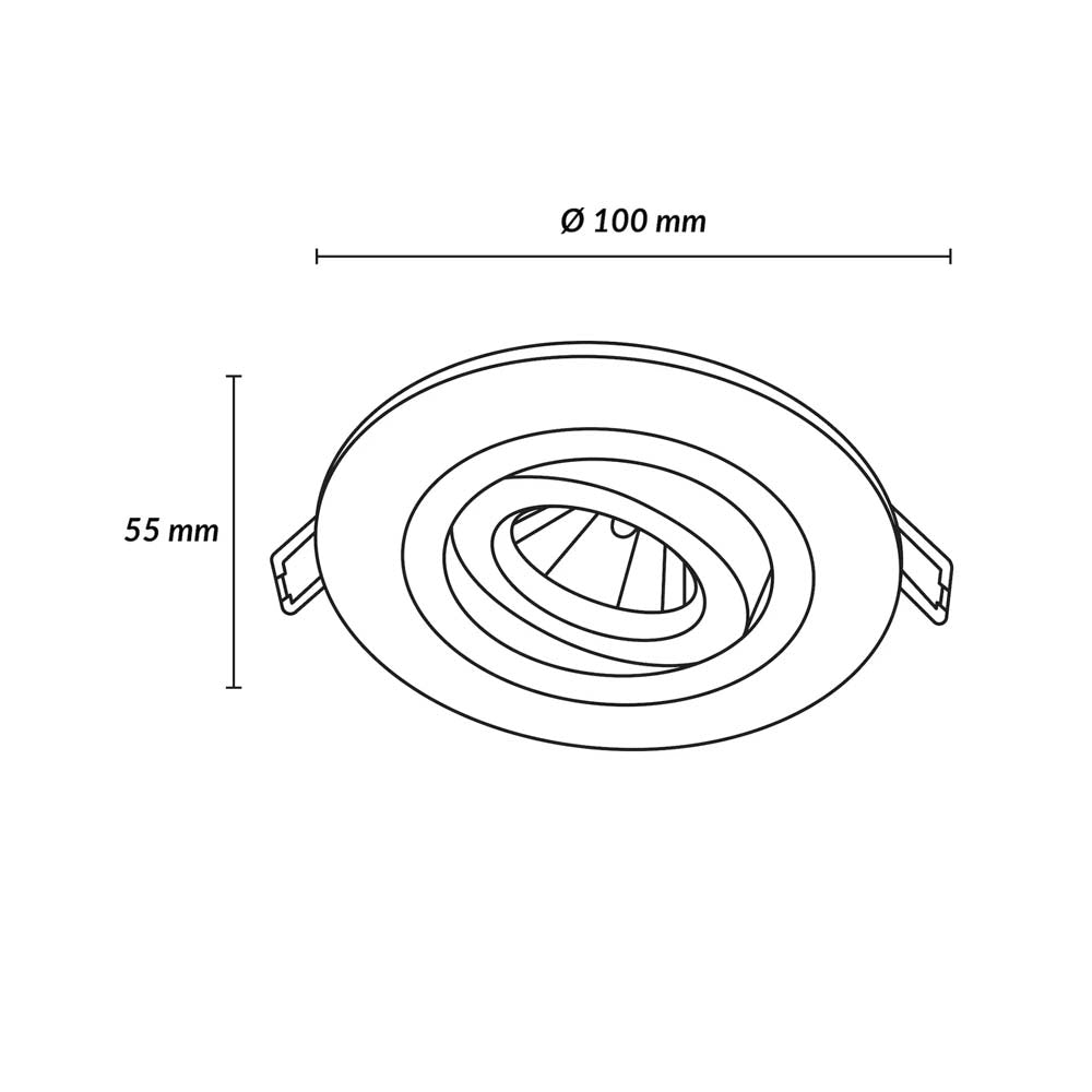 LUMINARIO LUXE COBRE DIRIGIBLE MR16 GU5.3 50W (INCL LAMPARA) ESTEVEZ