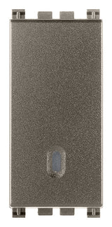 PULSADOR 1P NO 10A/250V. 1 MOD. ILUMINABLE TECLA INTERCAMBIABLE METAL ARKE VIMAR