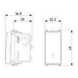 MECANISMO PULSADOR 1P NO 10A 19008.0 ARKE