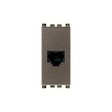 TOMA TELEFONICA 1 MOD. RJ11 6 POSICIONES 4 CONTACTOS METAL ARKE VIMAR