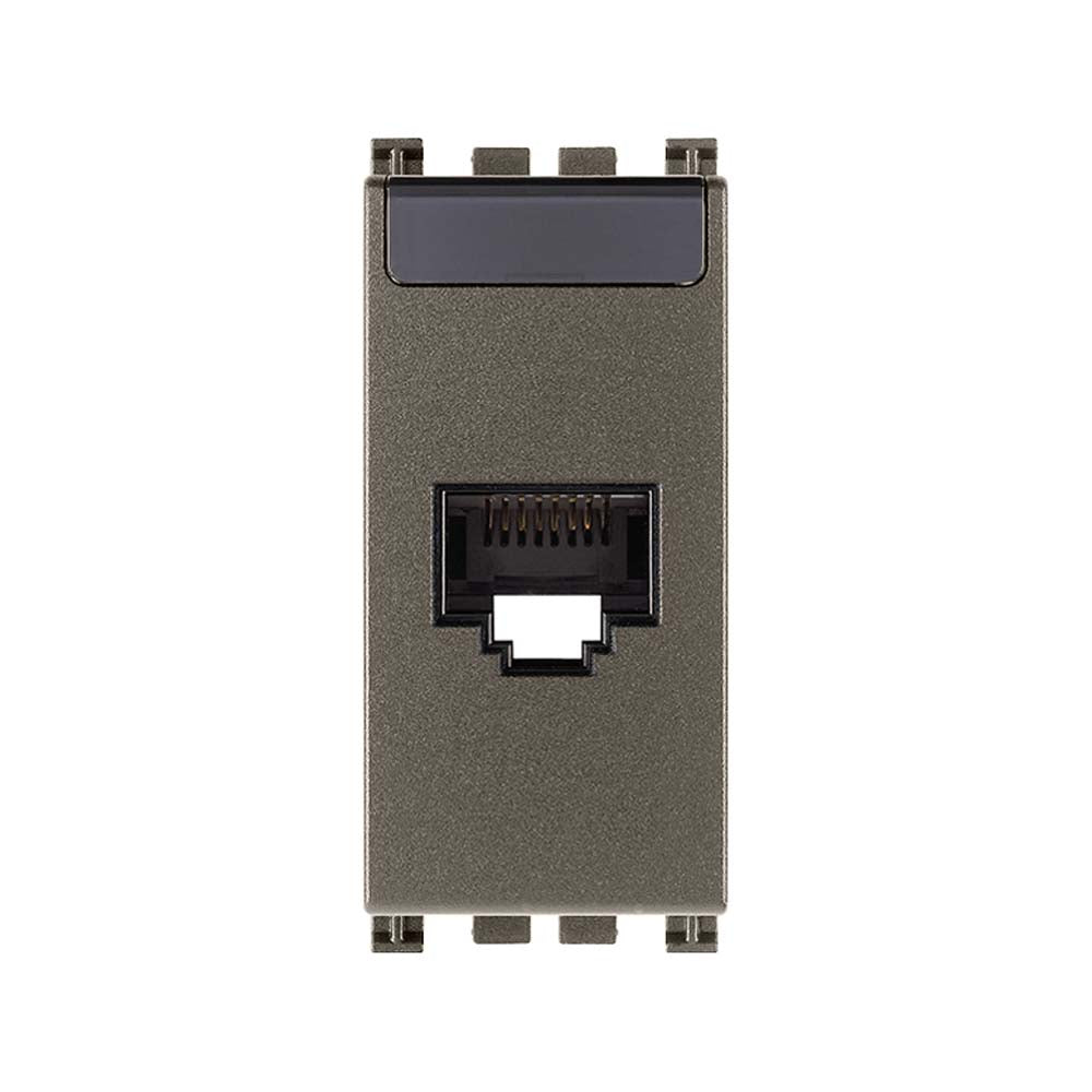 TOMAR RJ45 1 MOD. CON CONECTER NETSAFE CAT.6 BLINDADA METAL ARKE VIMAR