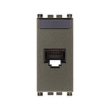 TOMAR RJ45 1 MOD. CON CONECTER NETSAFE CAT.6 BLINDADA METAL ARKE VIMAR