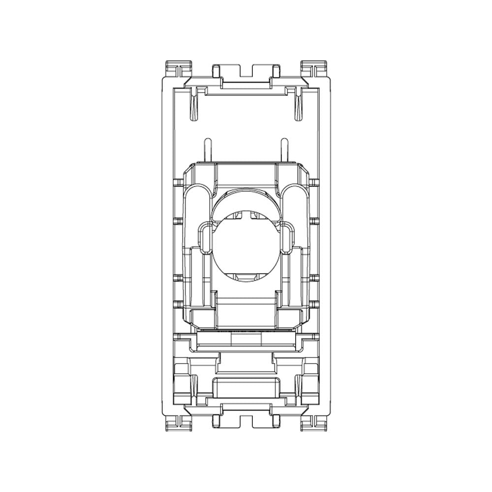 TOMAR RJ45 1 MOD. CON CONECTER NETSAFE CAT.6 BLINDADA METAL ARKE VIMAR