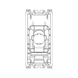 TOMAR RJ45 1 MOD. CON CONECTER NETSAFE CAT.6 BLINDADA METAL ARKE VIMAR