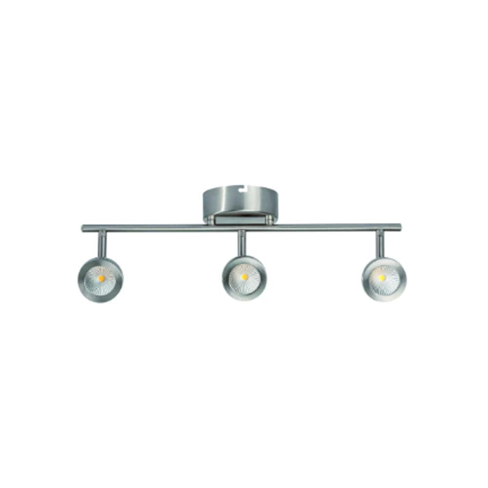 LUMINARIA SOBRE PONER MOLINA RIEL 3 LUCES LED 17W 120V LUZ CALIDA NIQUEL ESTEVEZ ***HAE2025***