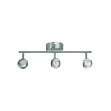 LUMINARIA SOBRE PONER MOLINA RIEL 3 LUCES LED 17W 120V LUZ CALIDA NIQUEL ESTEVEZ ***HAE2025***
