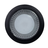 LUMINARIA EMPOTRABLE LED ESTEVEZ CON CRISTAL OPTICO NEGRO