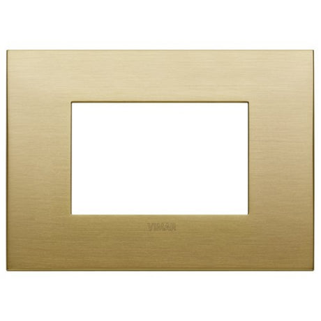 PLACA 3 MOD. CLASSIC METAL LATON CEPILLADO ARKE VIMAR