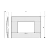 PLACA 3 MOD. CLASSIC METAL ALUMINIO BRONCE OSCURO ARKE VIMAR