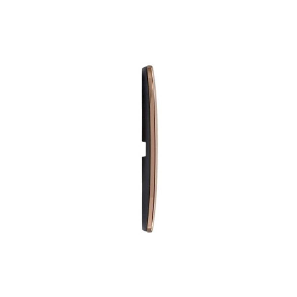 PLACA 3 MOD. ROUND METAL COBRE CEPILLADO ARKE VIMAR