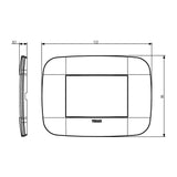 PLACA 3 MOD. ROUND METAL CHAMPAN MATE ARKE VIMAR