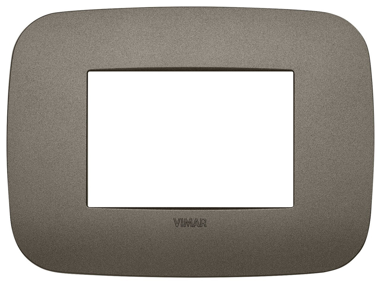 PLACA 3 MOD. ROUND GRIS METALICO ARKE VIMAR