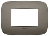 PLACA 3 MOD. ROUND GRIS METALICO ARKE VIMAR