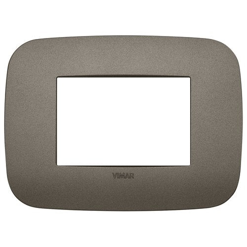 PLACA 3 MOD. ROUND GRIS METALICO ARKE VIMAR