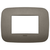 PLACA 3 MOD. ROUND GRIS METALICO ARKE VIMAR