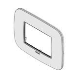 PLACA 3 MOD. ROUND METAL COBRE CEPILLADO ARKE VIMAR