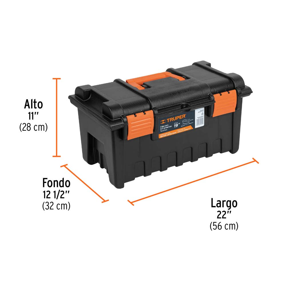 CAJA HERRAMIENTAS 19X10 1/23X10 TRUPER MECANICA ***HAE2025***