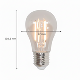 FOCO A19 360 FILAMENTO LED 1 W BASE E27 LUZ CALIDA SUAVE 12 V NO ATENUABLE