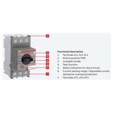 GUARDAMOTOR 10-16A. 230/440V 7.5-10HP-440V MS132-16 1SAM350000R1011 ABB