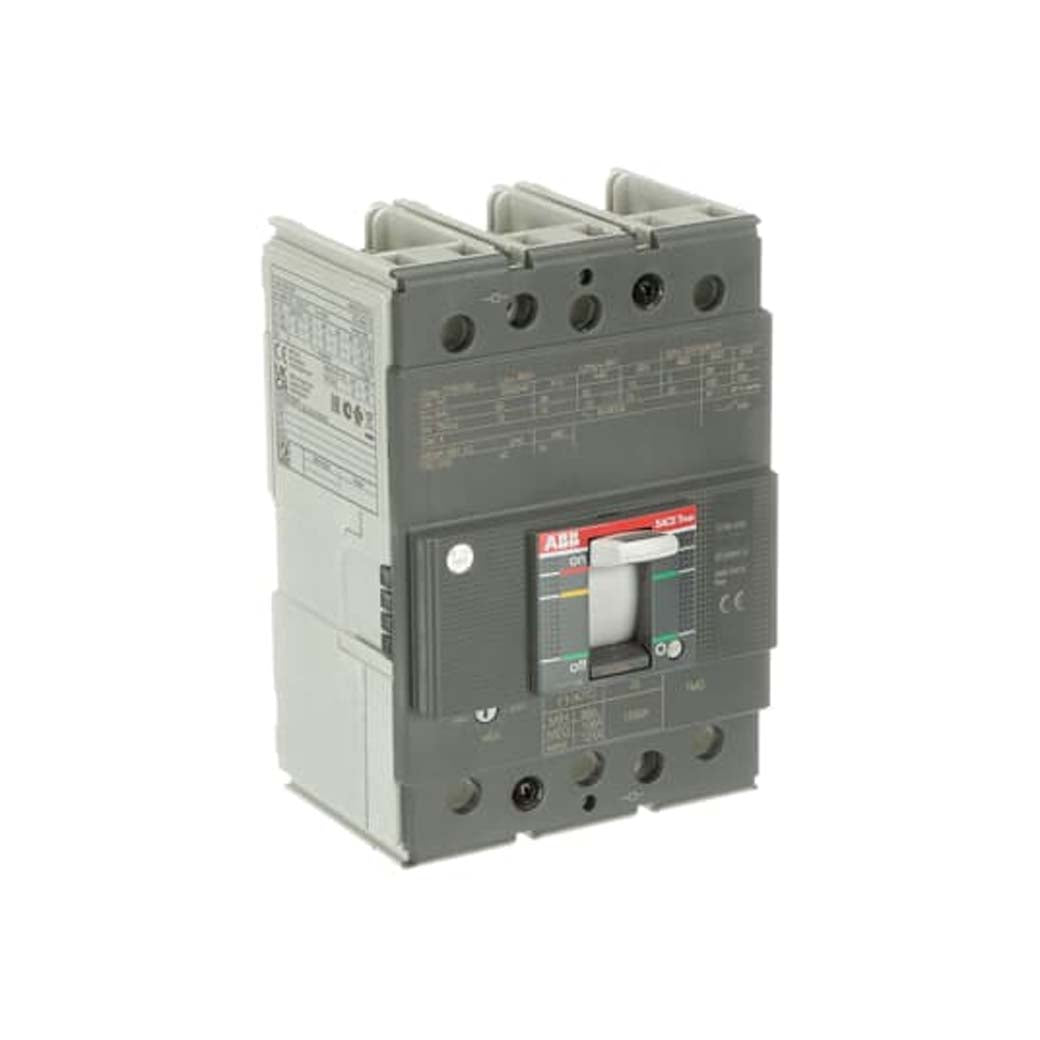 INTERRUPTOR AUTOMATICO 3X125A. DE CAJA MOLDEADA TMAX XT3N SIN TERMINALES PARA CABLE RELEVADOR TMD ABB