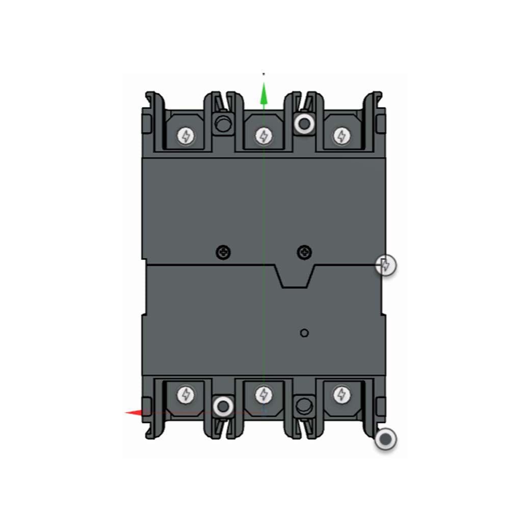 INTERRUPTOR AUTOMATICO 3X125A. DE CAJA MOLDEADA TMAX XT3N SIN TERMINALES PARA CABLE RELEVADOR TMD ABB