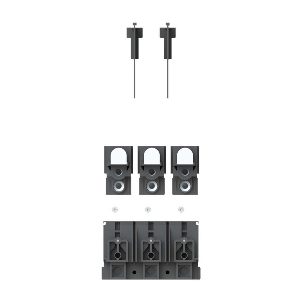 KIT FC CUAL. JUEGO DE TERMINALES PARA CABLE TIPO BORNE EXTERNO (COBRE ALUMINIO) XT5 PARA CABLE 2X95 240 MM 2 (3/0 500 KCMIL) HASTA630A 3 POLOS 3 PZS