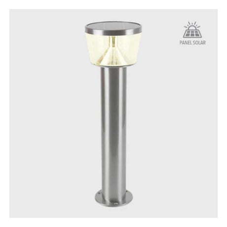 MINI POSTE LED TECNOLITE KOI I CON PANEL SOLAR 1W LUZ SUAVE CÁLIDA NO ATENUBLE LED INTEGRADO ESTACA INCLUIDA ***TECNOLITE HAE***
