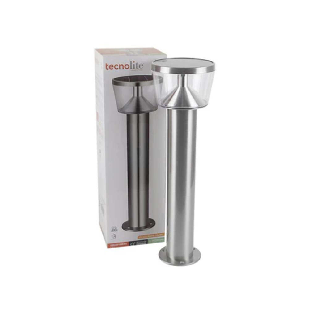 MINI POSTE LED TECNOLITE KOI I CON PANEL SOLAR 1W LUZ SUAVE CÁLIDA NO ATENUBLE LED INTEGRADO ESTACA INCLUIDA ***TECNOLITE HAE***