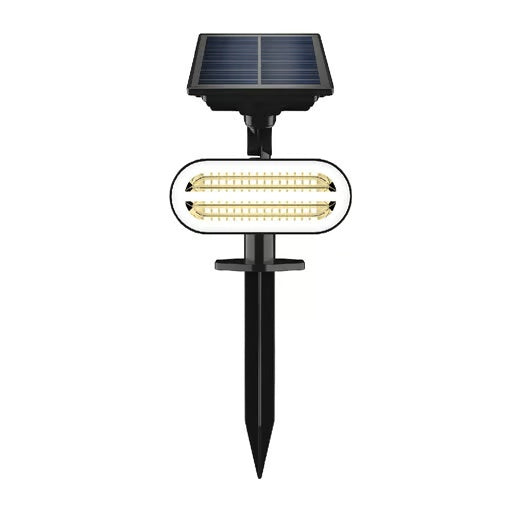 LAMPARA SOLAR CON ESTACA LED 1.6 W LUZ CALIDA BRILLANTE 2 EN 1 IP44 NO ATENUABLE 1SOLLED45DC30N