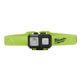 LINTERNA PARA CASCO FOCALIZADA A INTENSA CLASE I II Y III DIVISON 1 P/LUGARES PELIGROSOS 300 LUMENES CORREA DE GOMA ADHESIVO DUAL LOCK 4 GANCHOS P/CASCO LLAVE HEXAGONAL 3 BATERIAS AAA MILWAUKEE