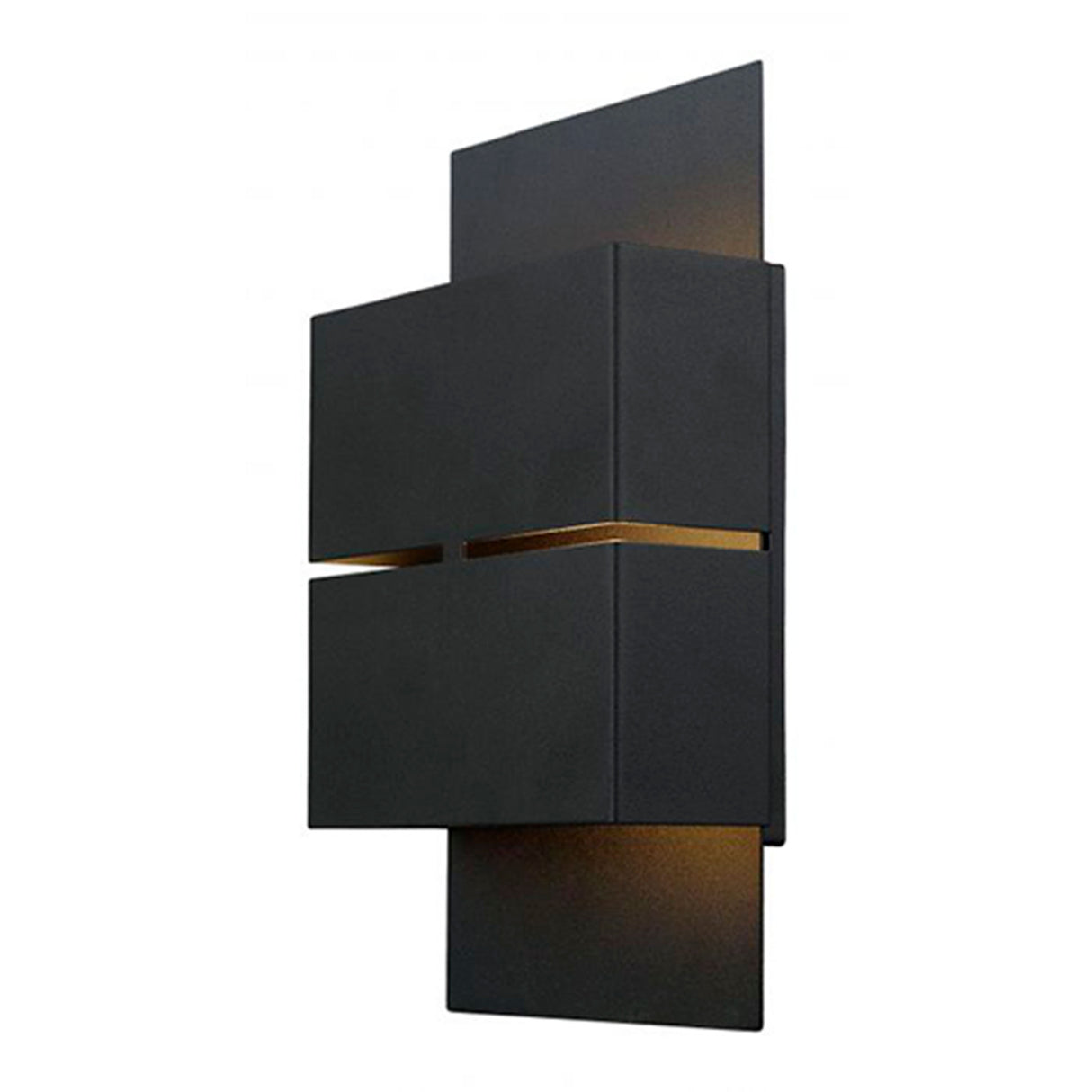 LUMINARIO DE PARED LED KIBEA 2X2.5W 3000K ACERO NEGRO  *** HAE ***