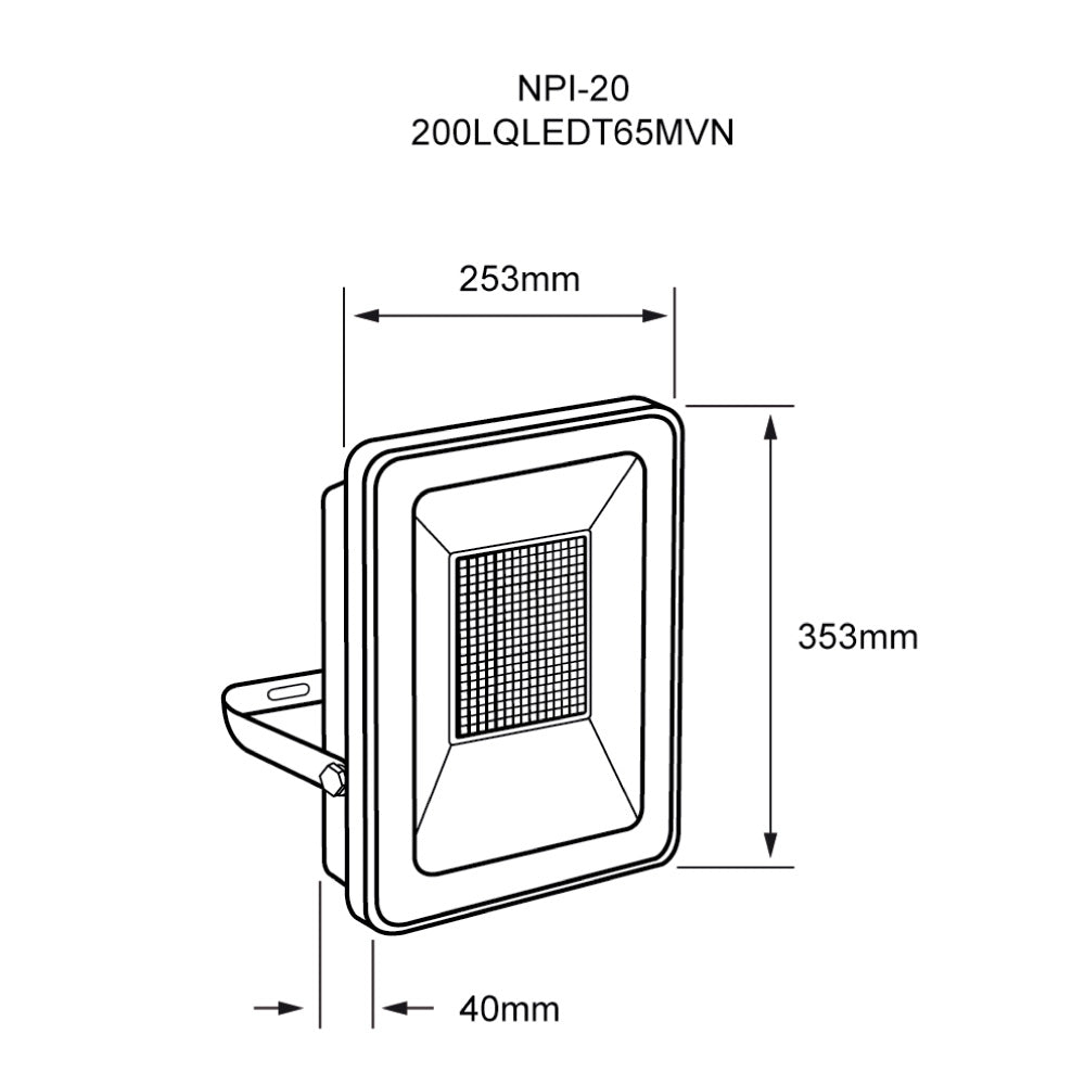 EXT REFLECT LED 200W 100-277V 6500K 16000LM ZIBAL VIII OFRECER P23598 O 200LQLEDY65MVN *** EXHIBIDO ***
