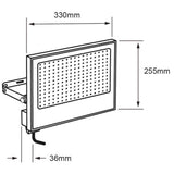 REFLECTOR EXT LED 200W 100-240V 18000LM 3000K NGR