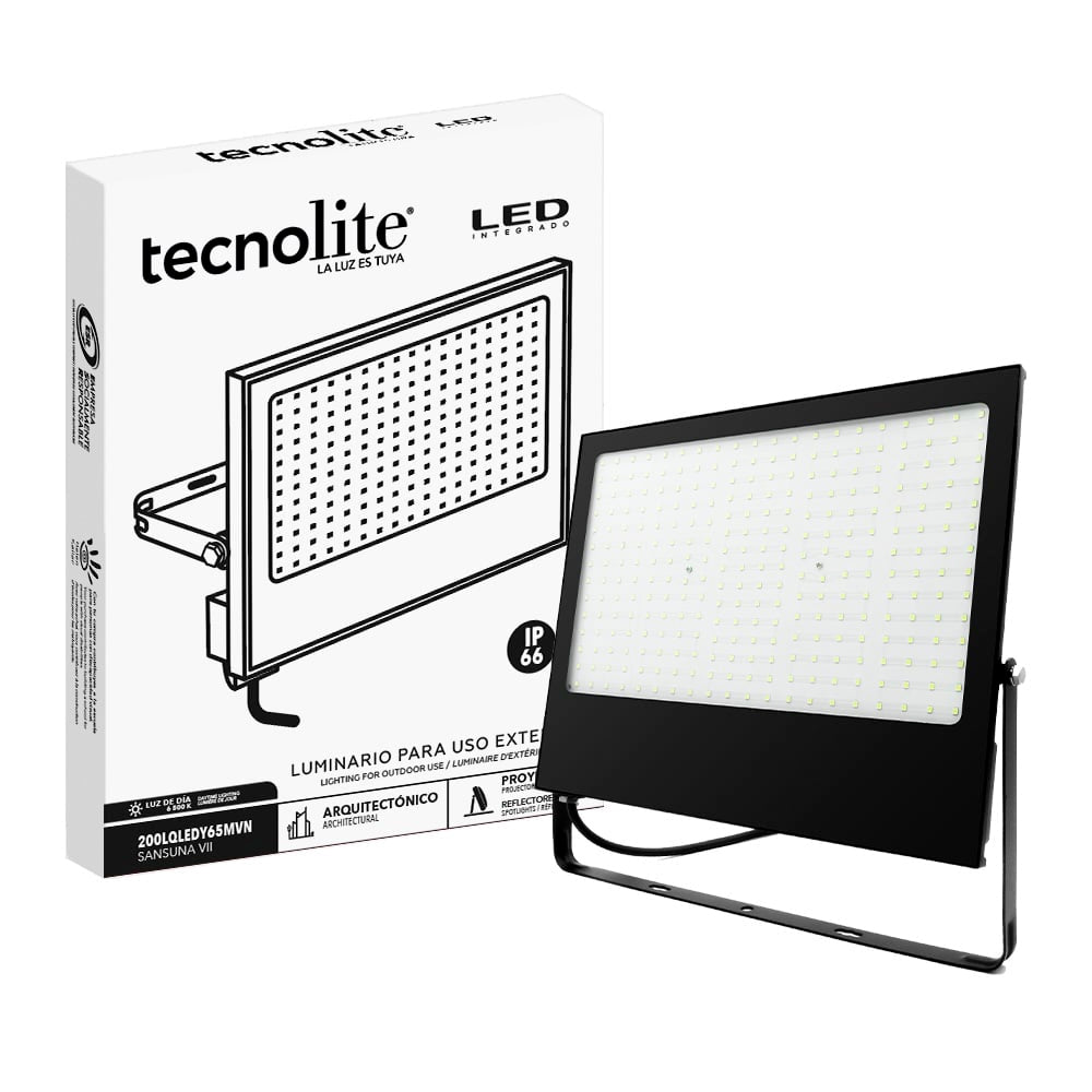 REFLECTOR EXT LED 200W 100-240V 18000LM 6500K NGR